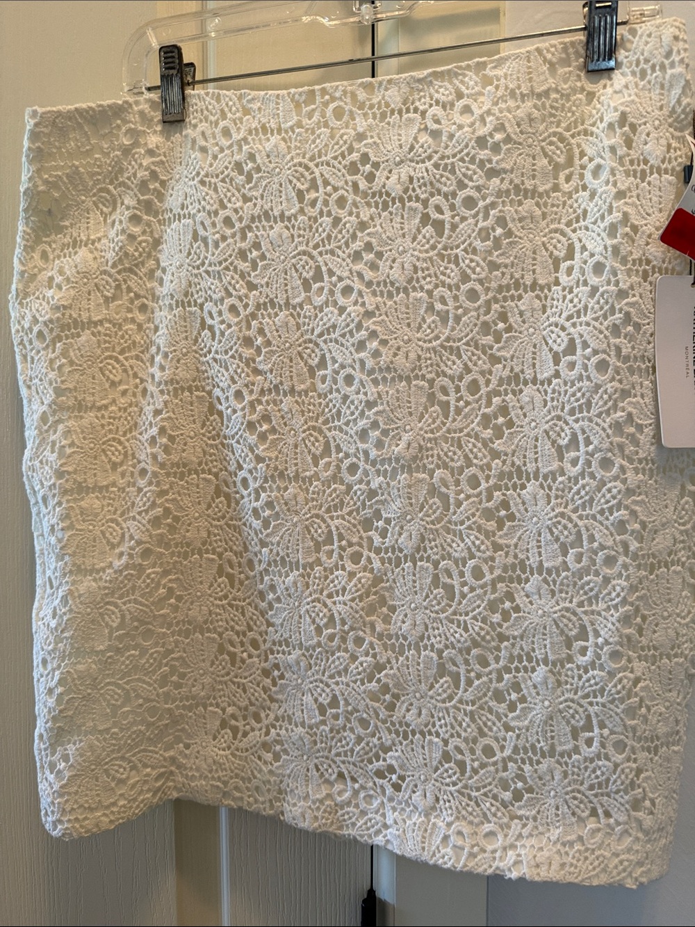 Katherine Barclay IVORY Lace Pencil Skirt NWT